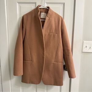 Zara Tan Overcoat size Small